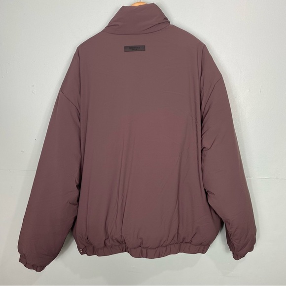 Fear Of God Essentials Puffer Jacket Plum XXL Half Zip‎ - Picture 6 of 7